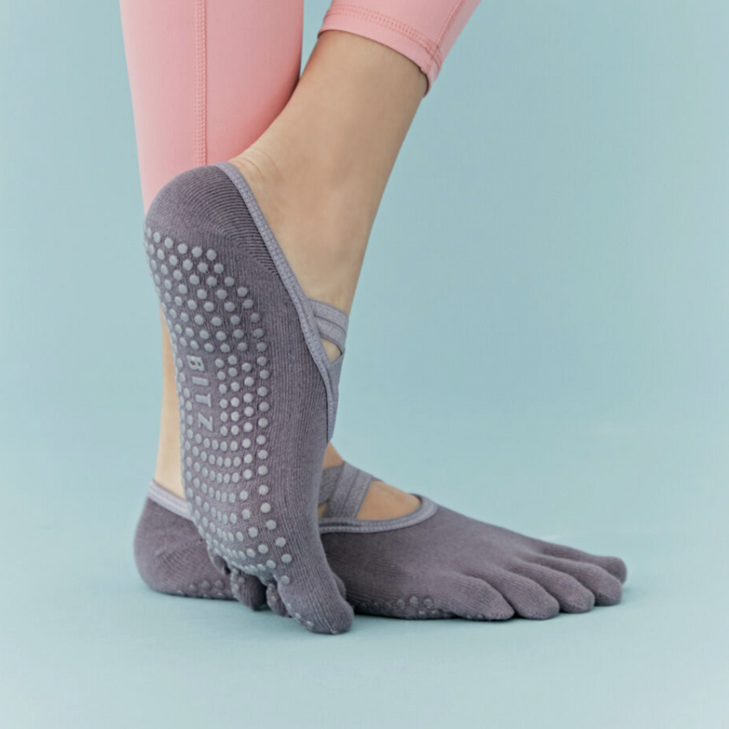 논슬립 요가 필라테스 토삭스(Non Slip Yoga Pilates Toe Socks)