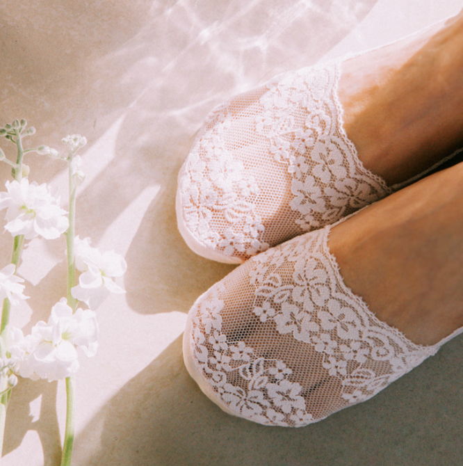 레이스 매쉬 덧신(Lace Non-slip Mesh Socks)
