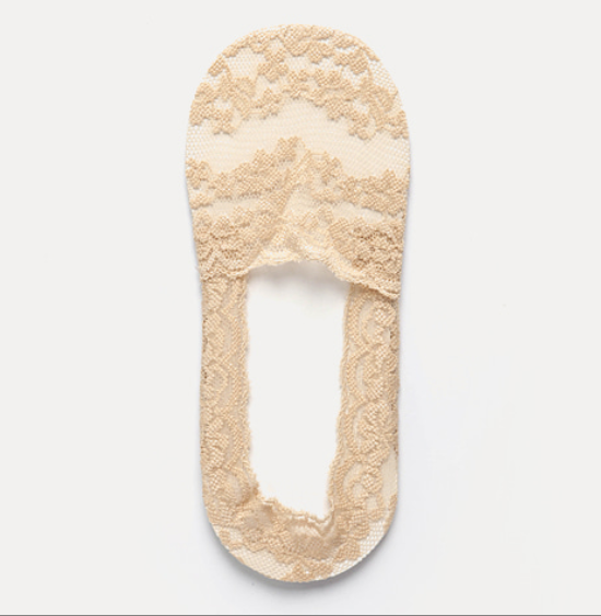 레이스 매쉬 덧신(Lace Non-slip Mesh Socks)