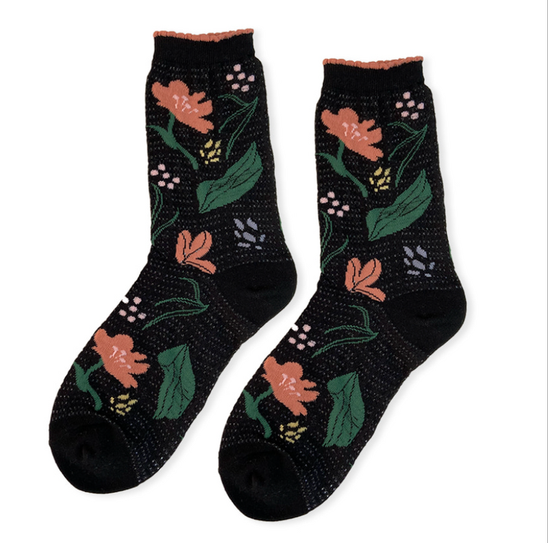 HN 잔느 펀칭 플라워 삭스(HN Jeanne Flower Socks)