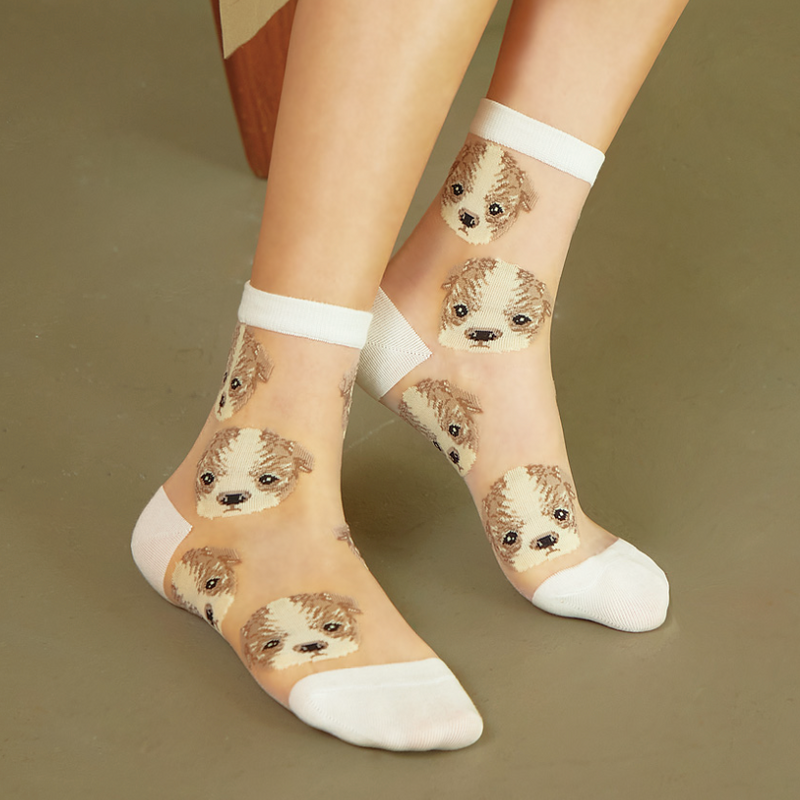 HN 퍼피 시스루 양말(HN Puppy see-through Socks)