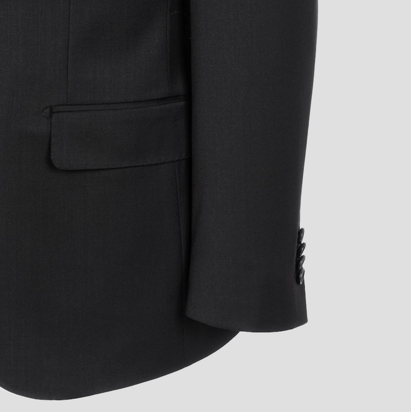 BEATUS Black Tailored Fit Suit