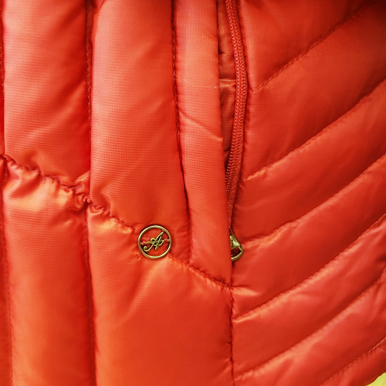AFU Women's Warm Heat Goose Down Padding Orange(올포유 여성 구스다운 웜히트 패딩 오렌지)