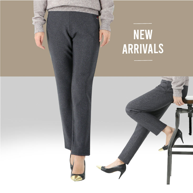 Women's Kimo Pants Herringbone Gori (해링본 고리 한국 기모바지)