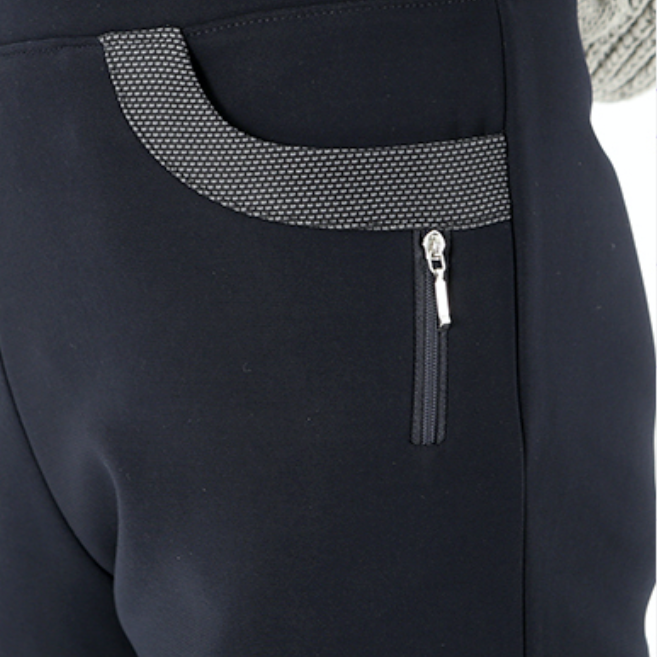 Women's Round Zipper Fleece-lined Pants(라운드지퍼 한국기모바지)