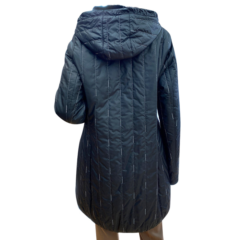 Line Nubim Premium Padded Jumper Black(라인누빔 프리미엄 패딩점퍼 블랙)