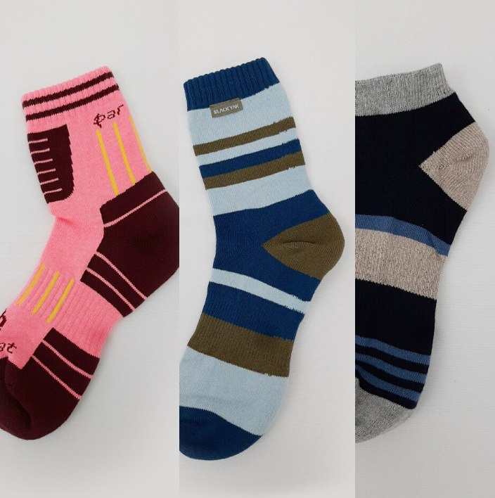 발바닥 두꺼운 4개묶음 양말(4 Pack Socks)