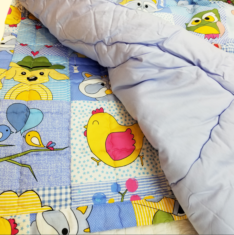 면 100% 베이비 동물 캐릭터 이불 세트(Cotton 100% Baby Bedding Set)