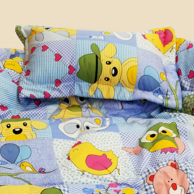 면 100% 베이비 동물 캐릭터 이불 세트(Cotton 100% Baby Bedding Set)