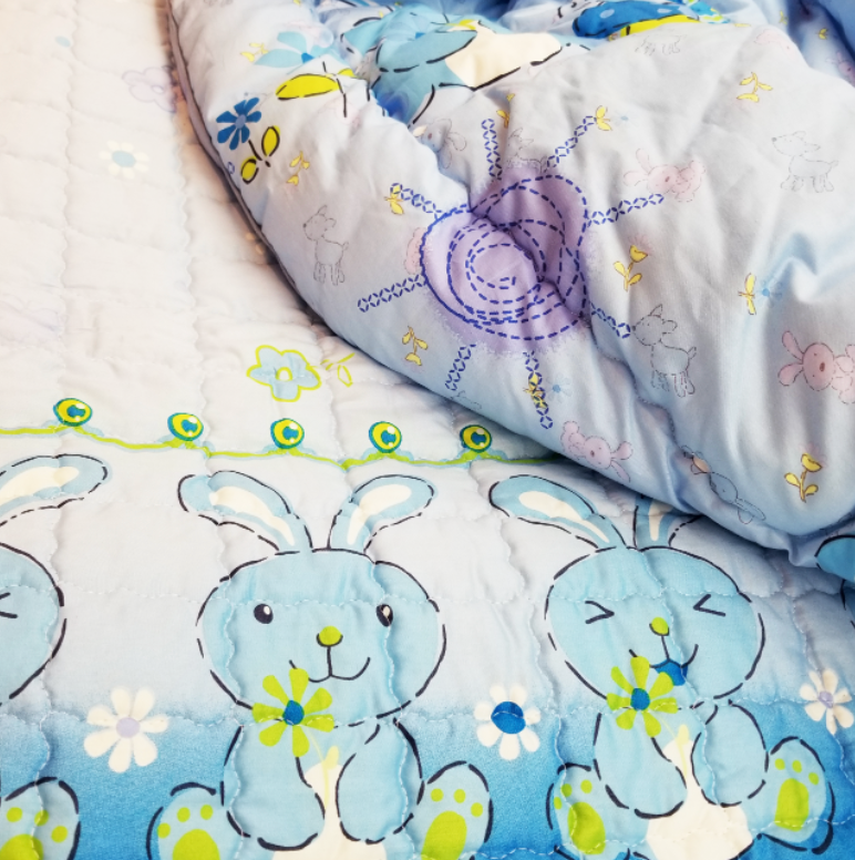 면 100% 베이비 블루 이불 세트(Cotton 100% Baby Bedding Set)