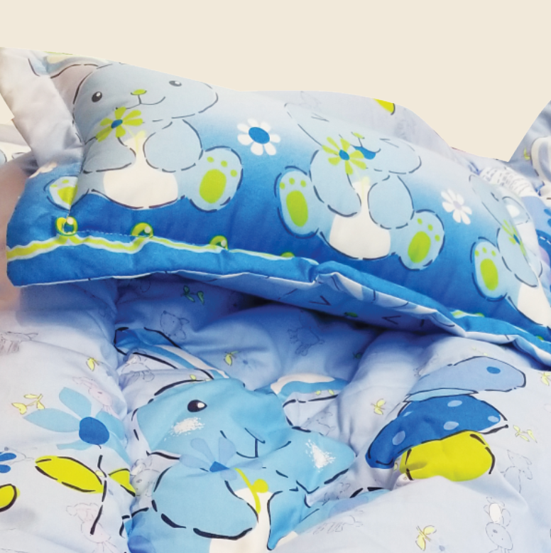 면 100% 베이비 블루 이불 세트(Cotton 100% Baby Bedding Set)