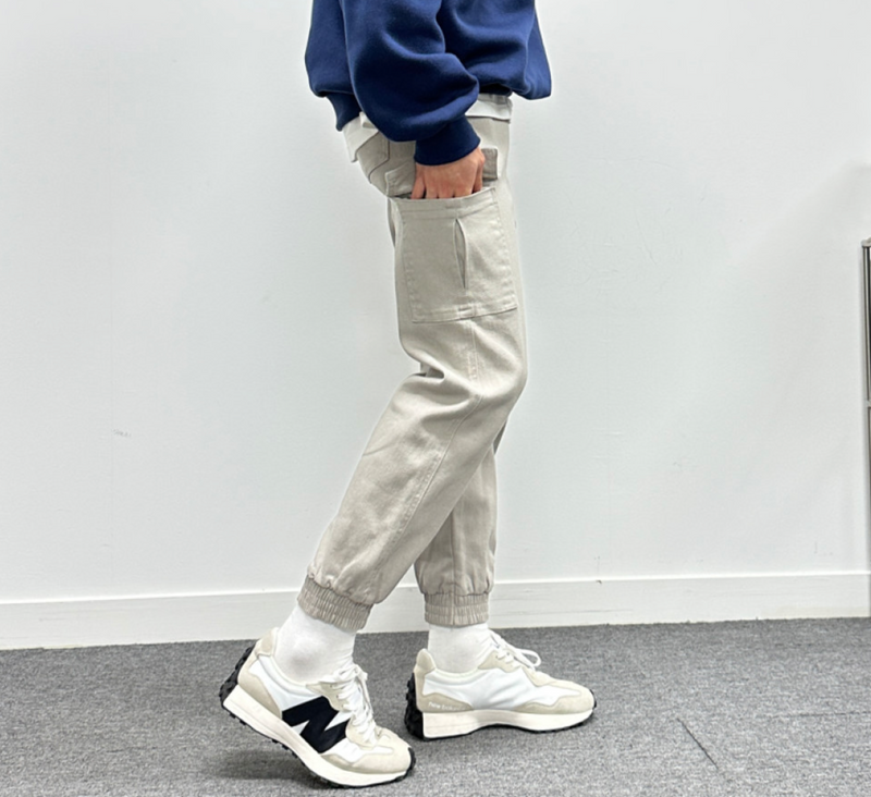 남성 면 스판 카고 바지(Cotton Spandex Cargo Pants)
