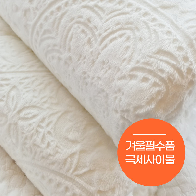 WHITE 아일린 극세사 이불(Microfiber Premium Comforter_White)