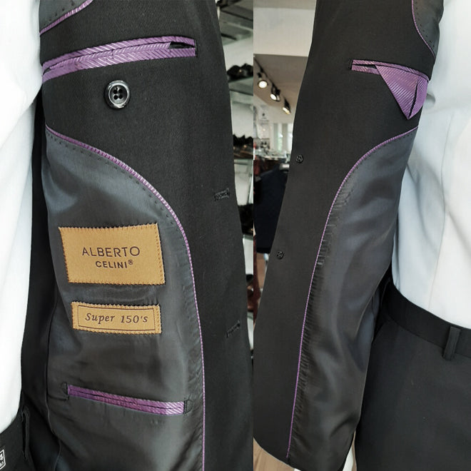F/W Premium Slim Suit Black
